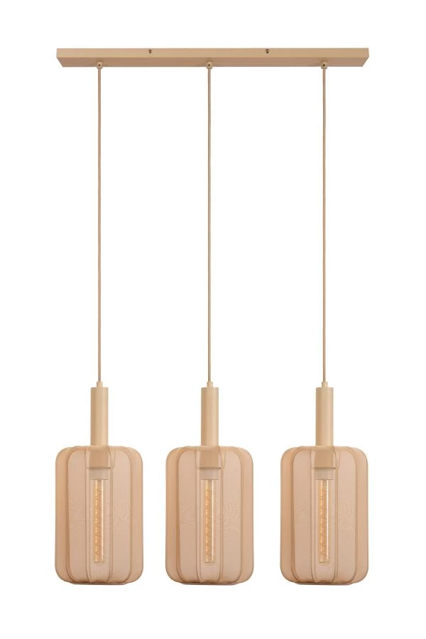 Lucide CORINA - Pendant light - 3xE27 - Cream - detail